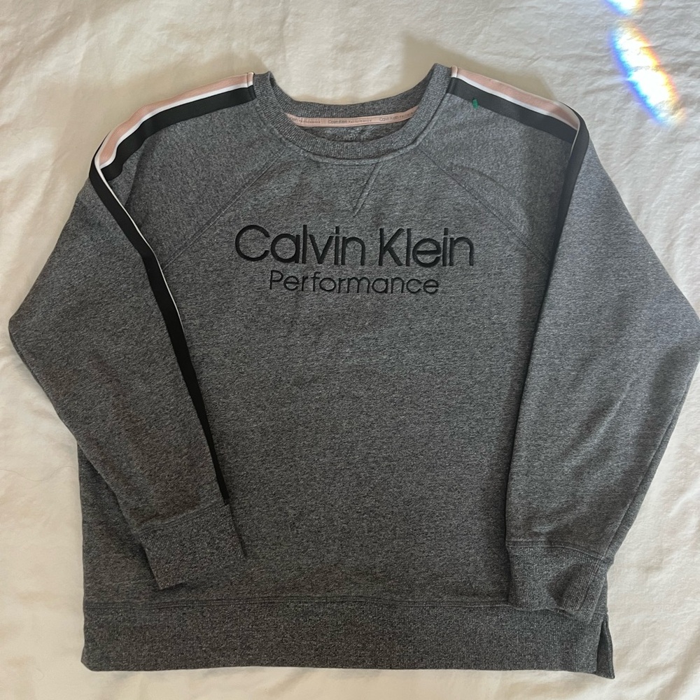 Calvin Klein Performance Heather Gray Top